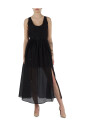 robe-longue-noire-avec-col-rond