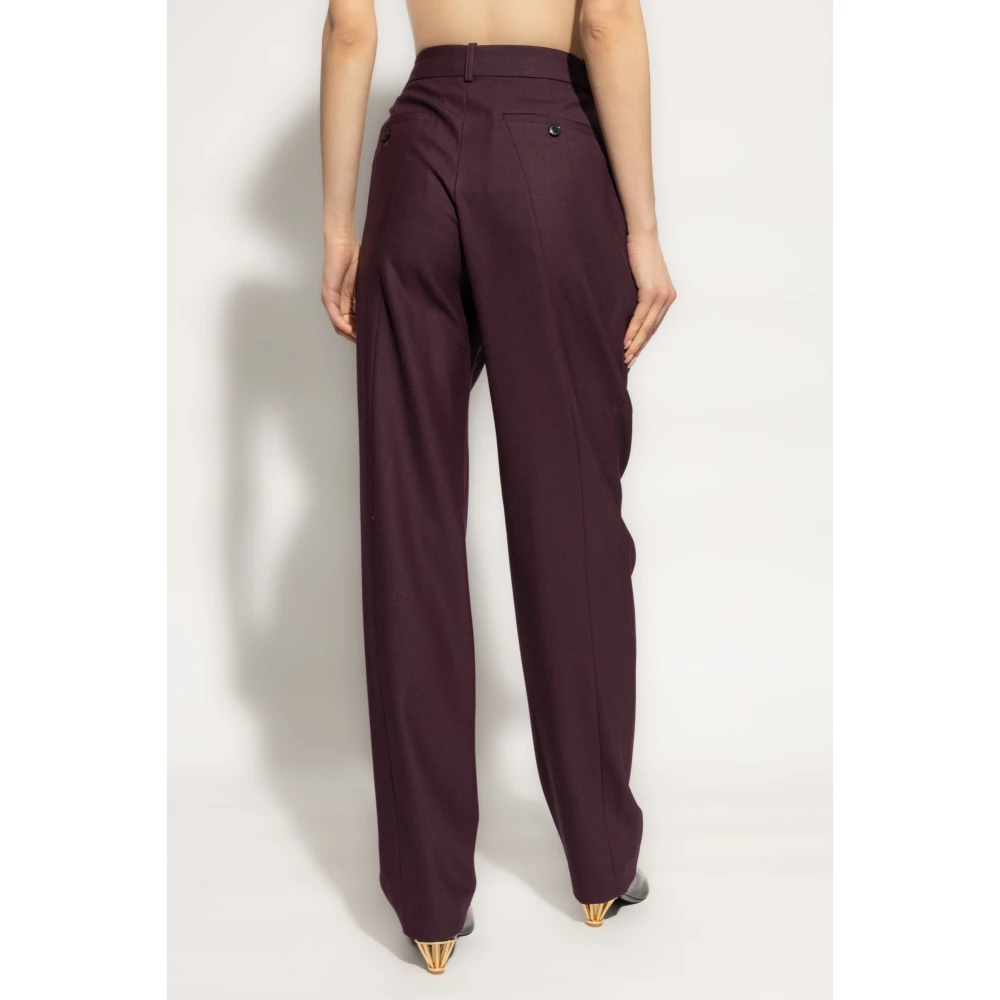 Victoria Beckham Geplooide broek Red Dames