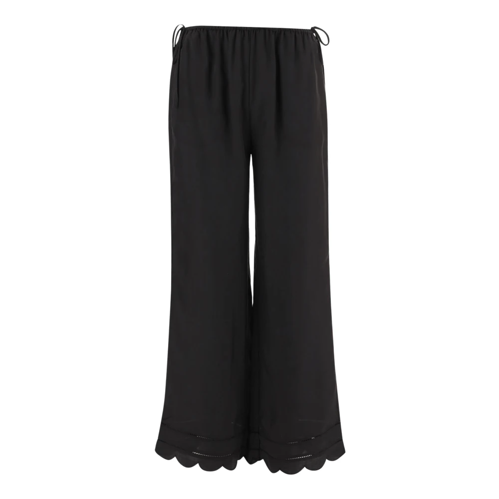 The Garment Black Wide Trousers, Female, Xs, Wide Trousers