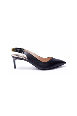 Metallic Letters Sling Back Klackar