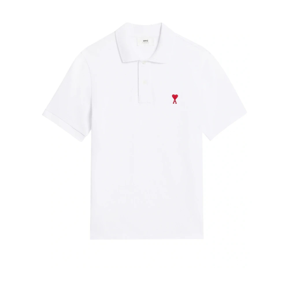 Ami Paris Klassiek Polo Shirt White Heren