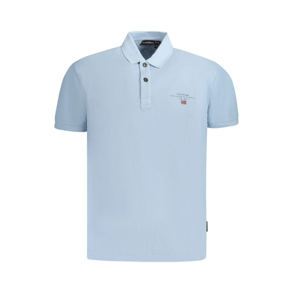 Napapijri Men's Blue Polo Shirts, 2XL, Light Polo Shirt