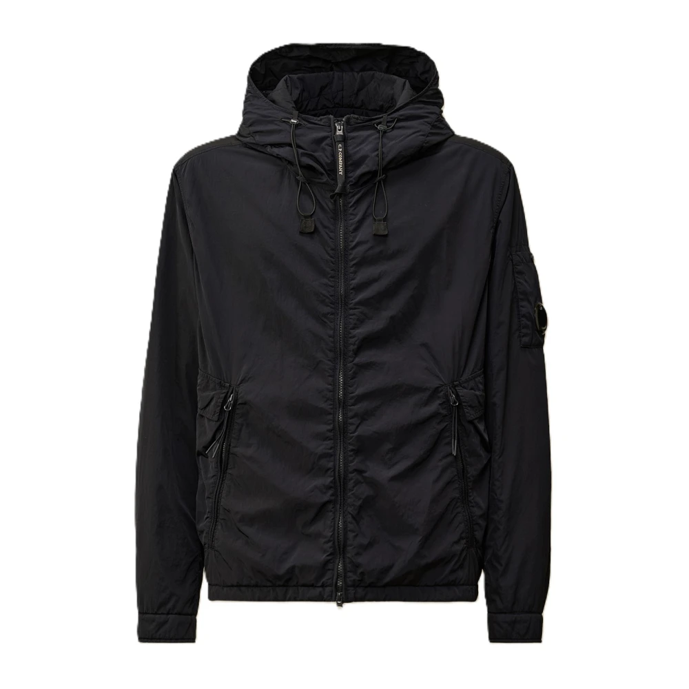C.P. Company Blauwe Chrome-R Hooded Gewatteerde Jas Blue Heren