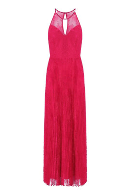 fuchsia-spets-georgette-klanning