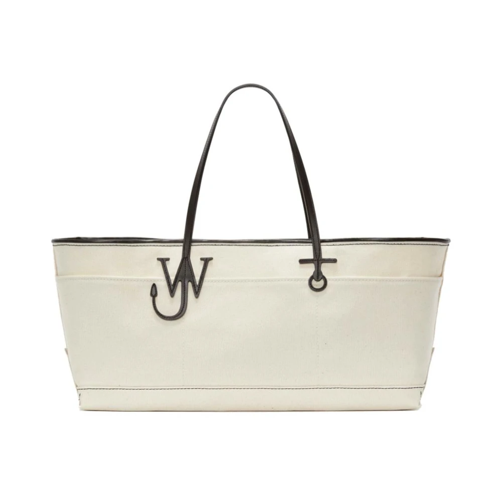 JW Anderson Anker Stretch Canvas Tote Tas Beige Dames