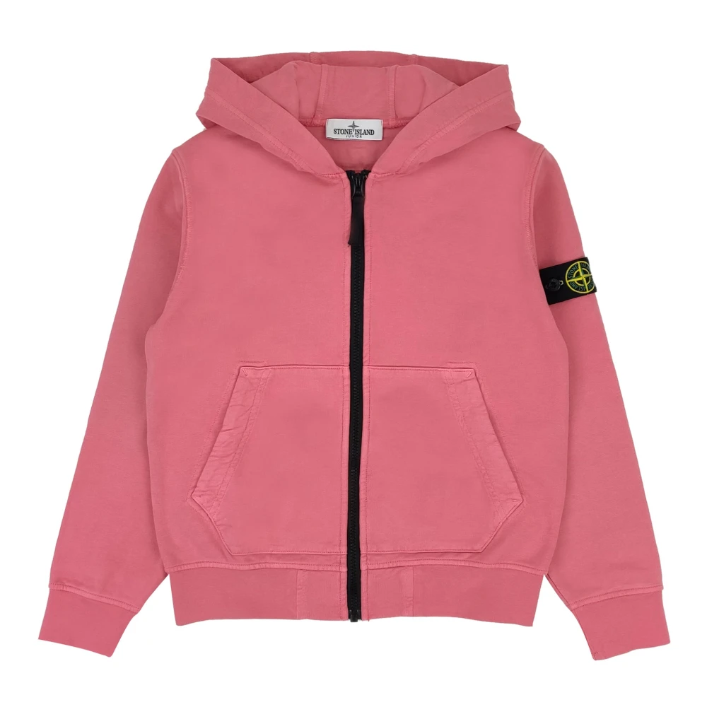 Stone Island Pink Kids Sweatshirts, Male, 10 Y, Sweatshirt