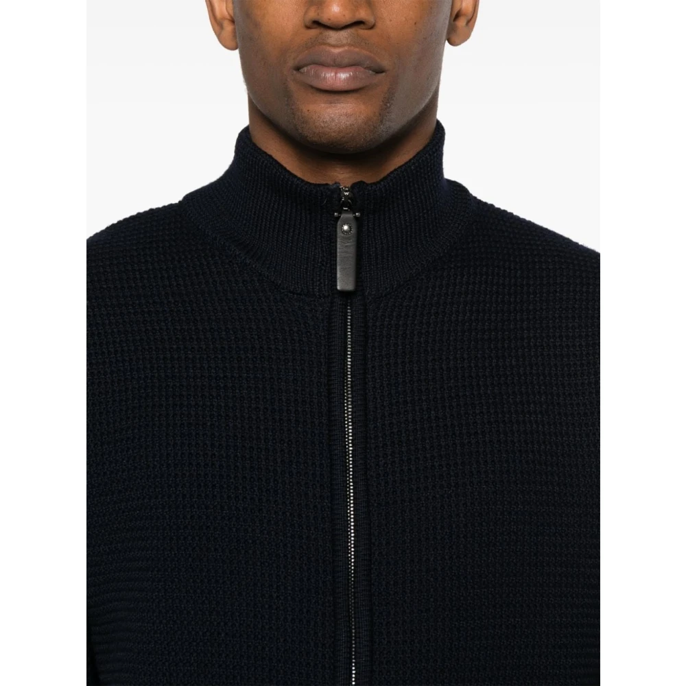 Canali Knitwear Blue Heren