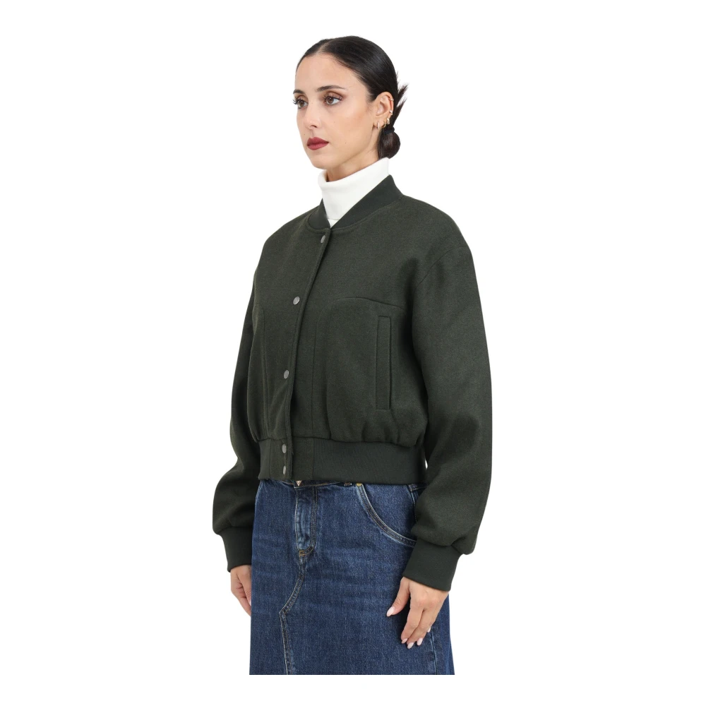 Only Groene Bomberjack Modern Ontwerp Green Dames