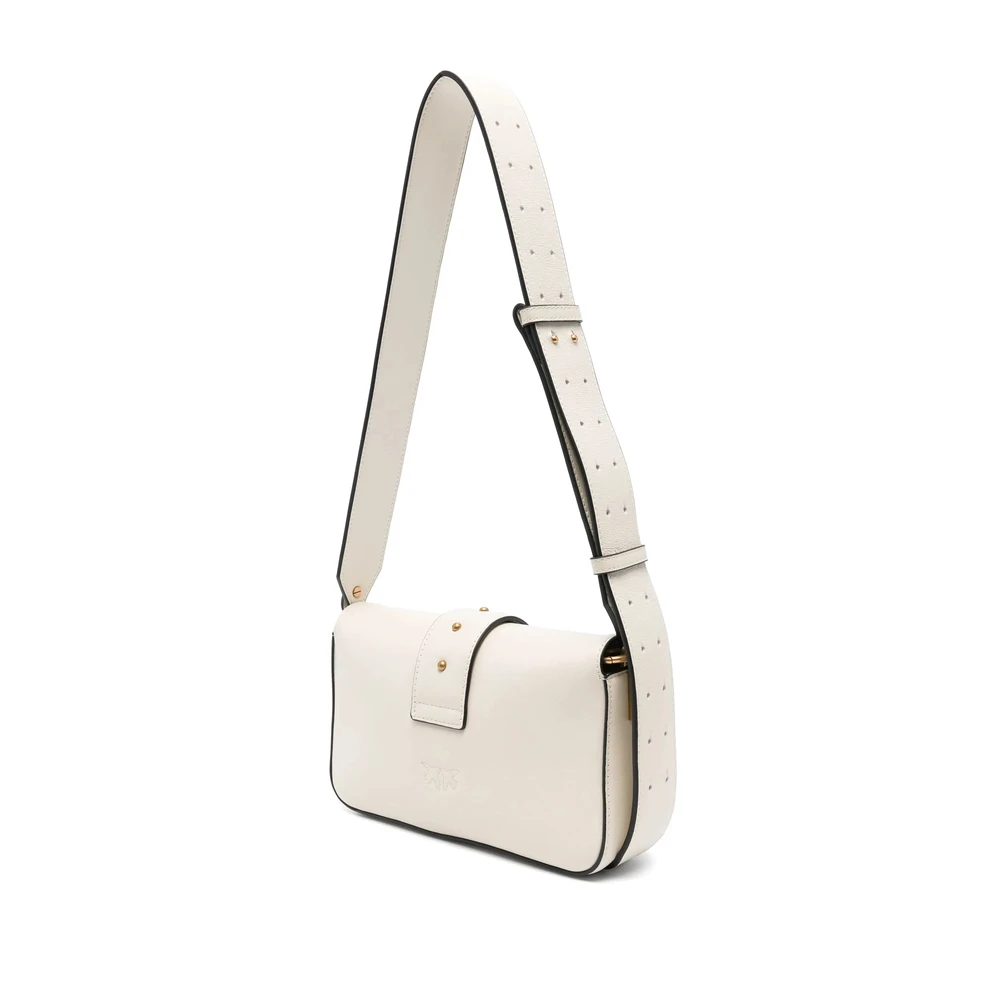 pinko Love Birds Amandel Beige Schoudertas Beige Dames