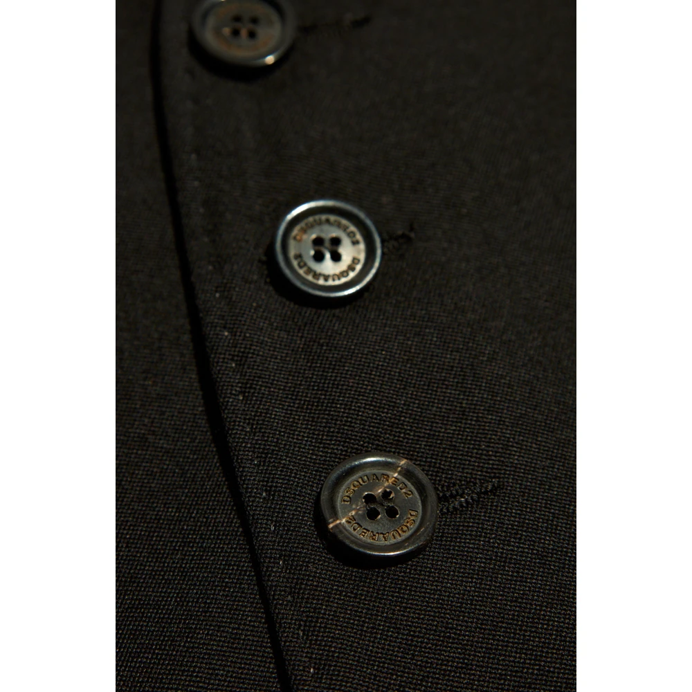 Dsquared2 Wollen jurk Black Dames