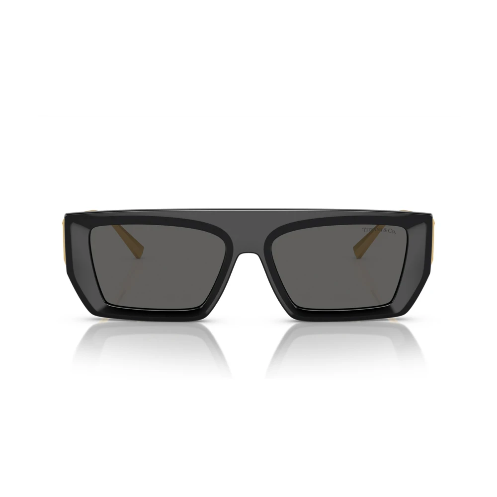 Tiffany Women's Black Accessories, Female,, Bold Rectangular Sunglasses Medium