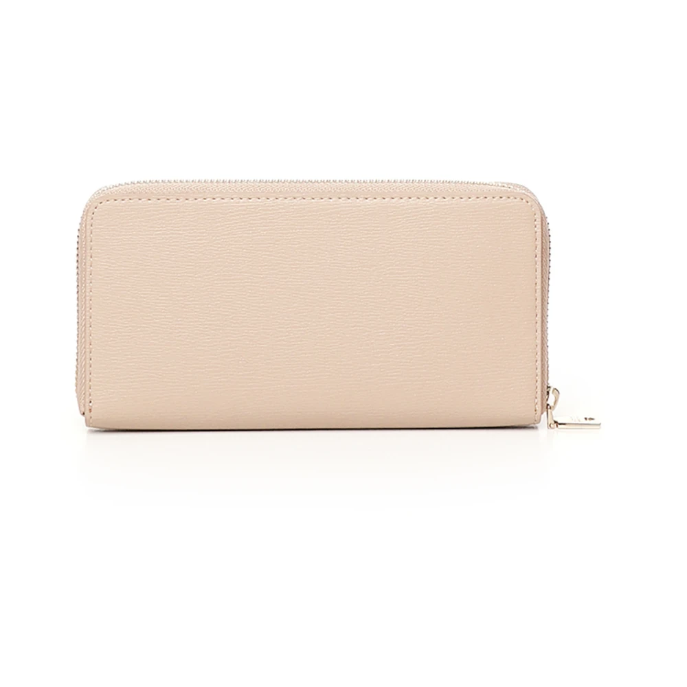 Love Moschino Roze Portemonnee met Verguld Logo Pink Dames
