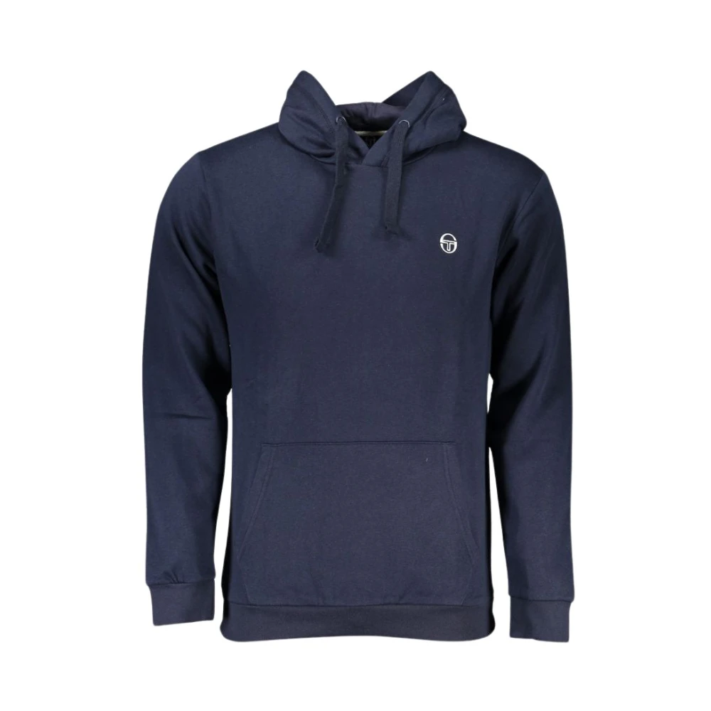 Sergio Tacchini Blauwe hoodie met logo borduurwerk Blue Heren