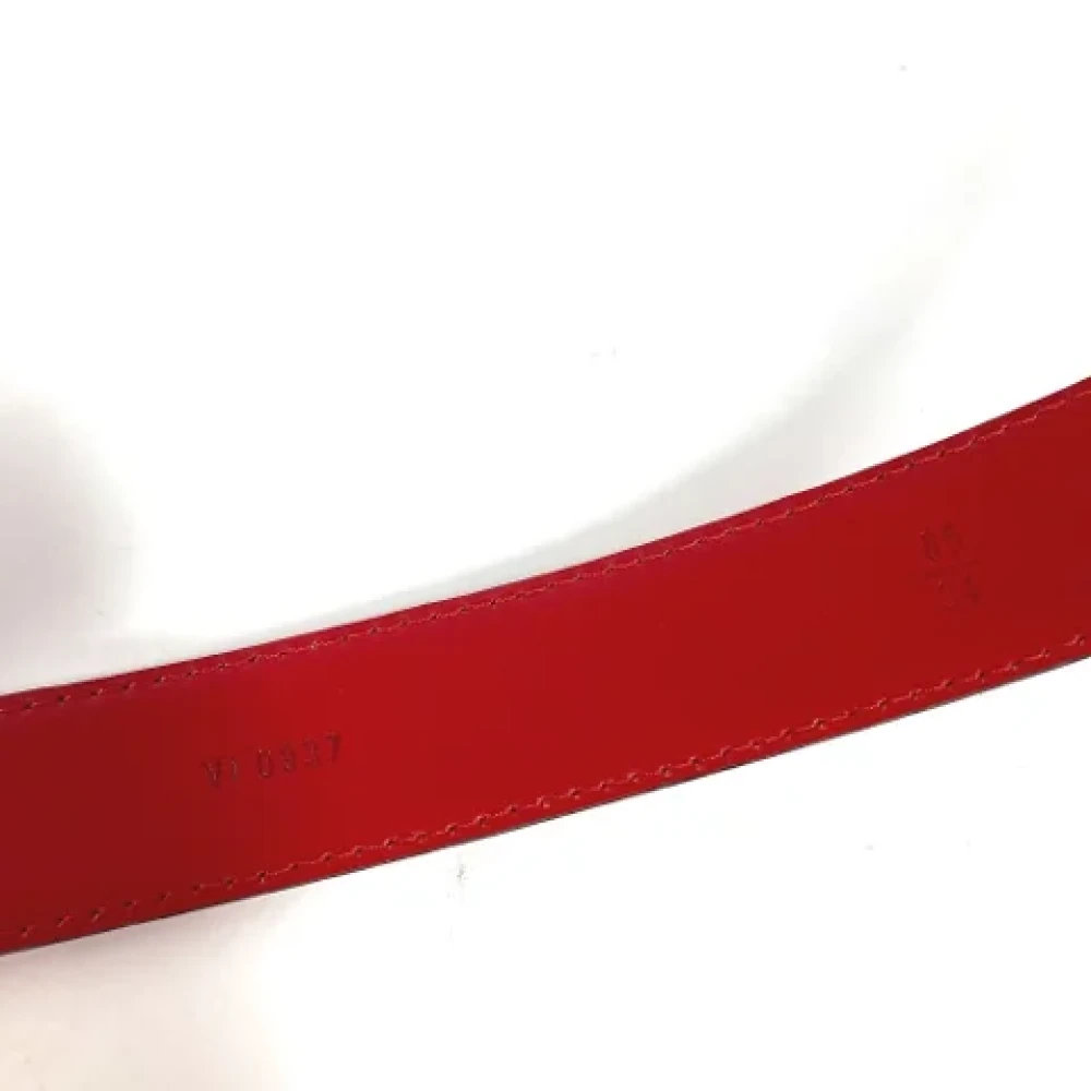 Louis Vuitton Vintage Pre-owned Leather belts Red Dames
