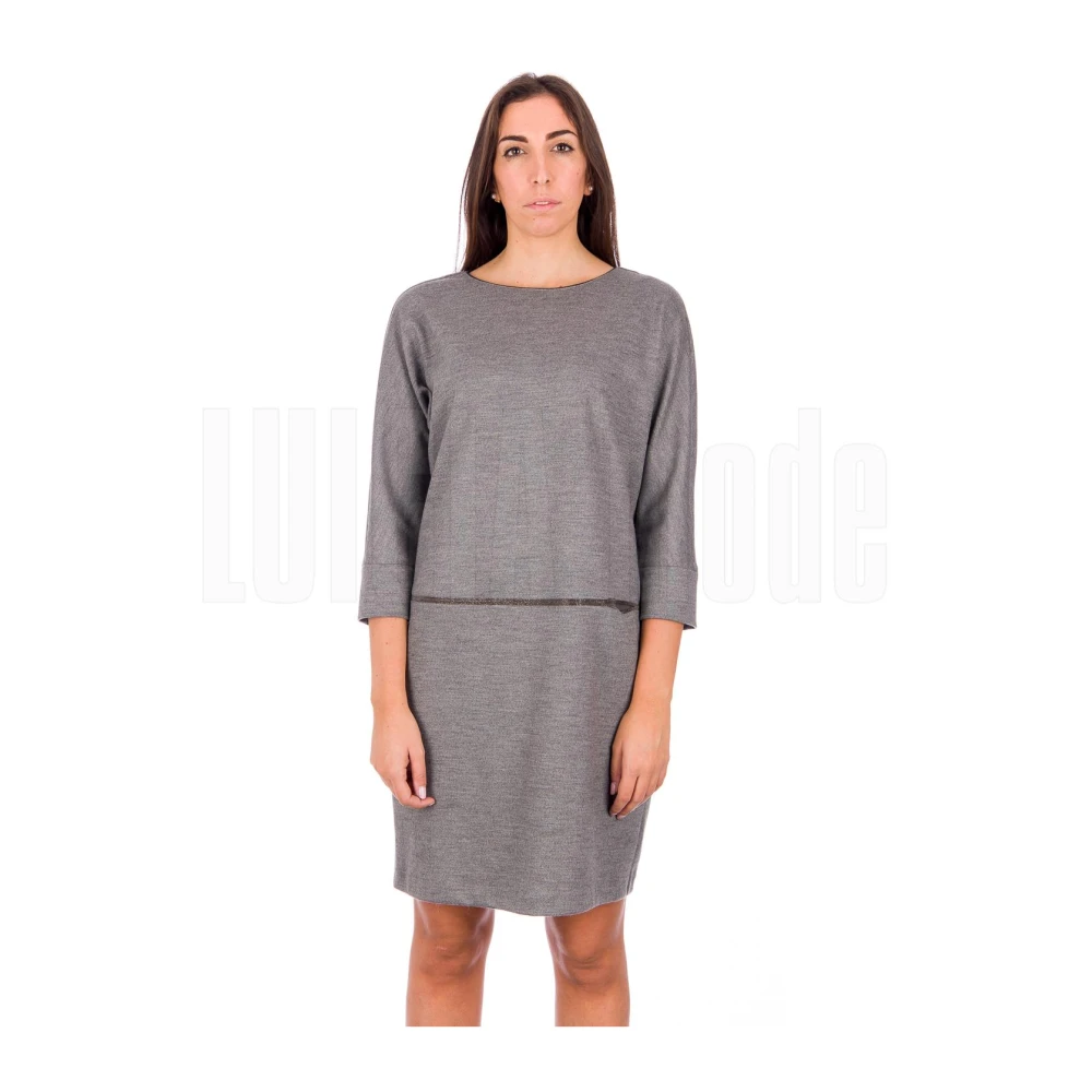 Fabiana Filippi Merinowollen Jurk Gray Dames
