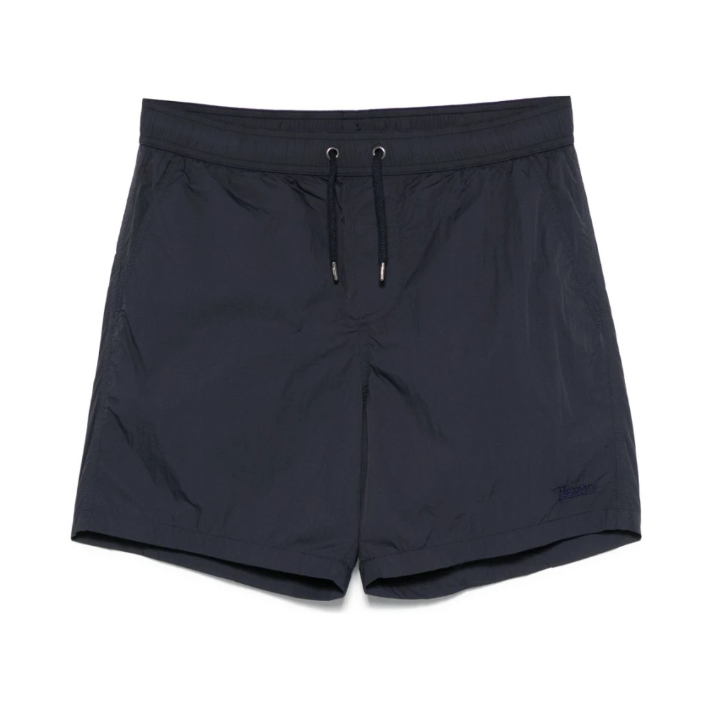 Herno Men's Blue Drawstring Swim Shorts - Beachwear - S - Swimwear
