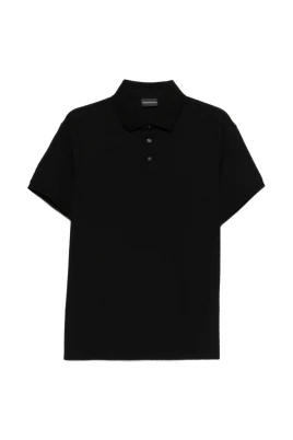 Pikétröja i jacquardjersey med all-over-text