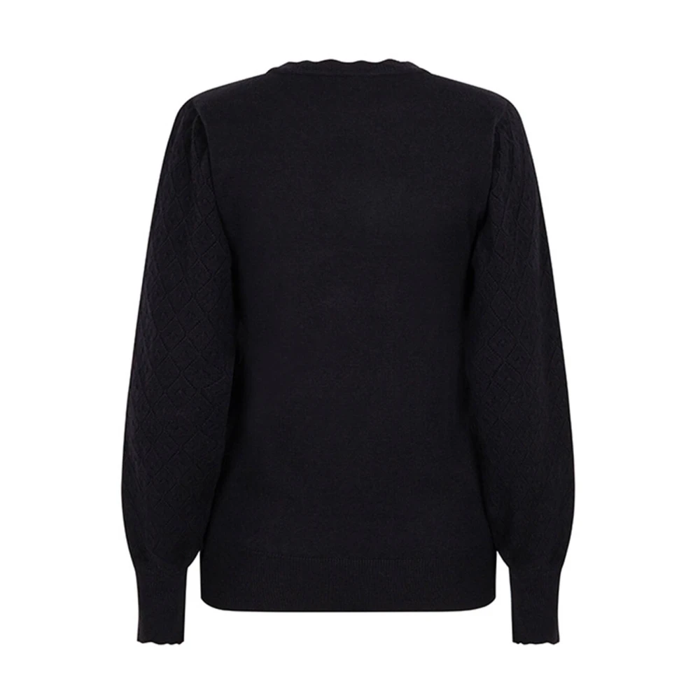 Lofty Manner Romy Sweater in Trendy Stijl Black Dames