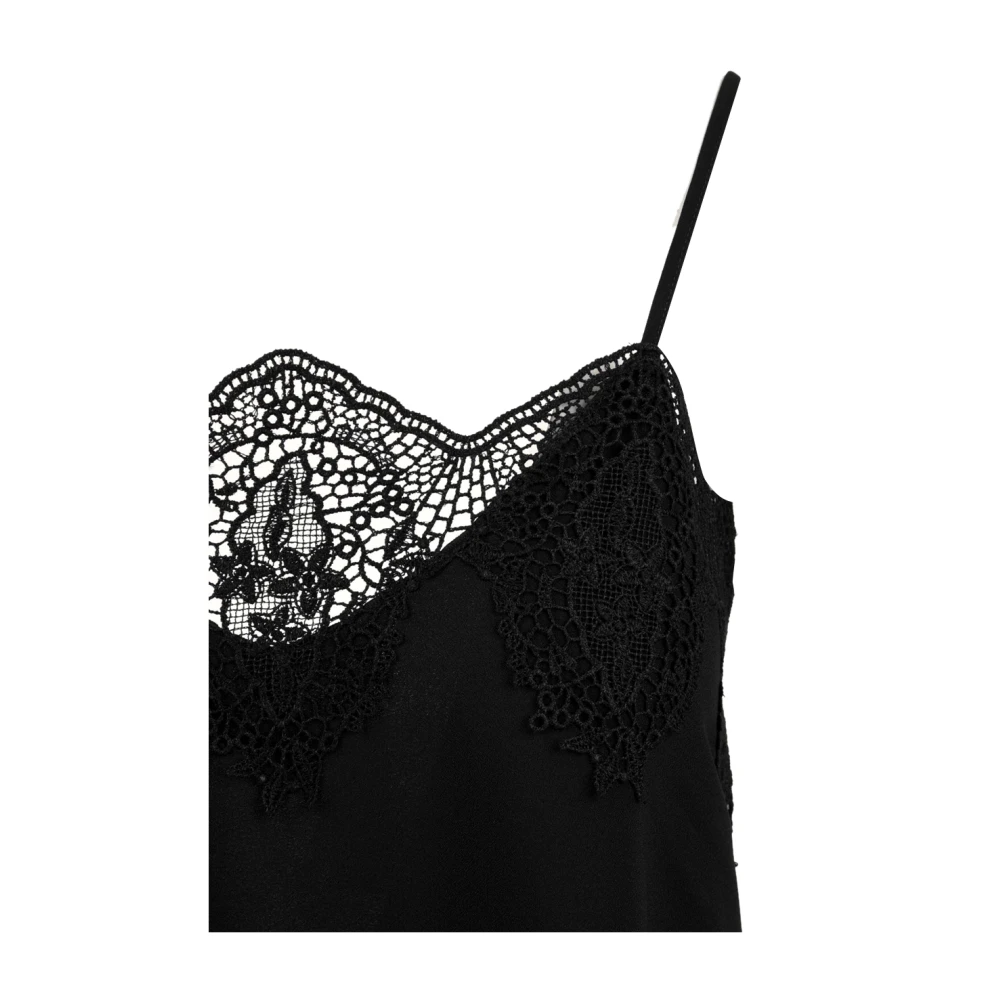 Beatrice .b Zwarte Satijnen Jurk Model 24Fe6268 Black Dames