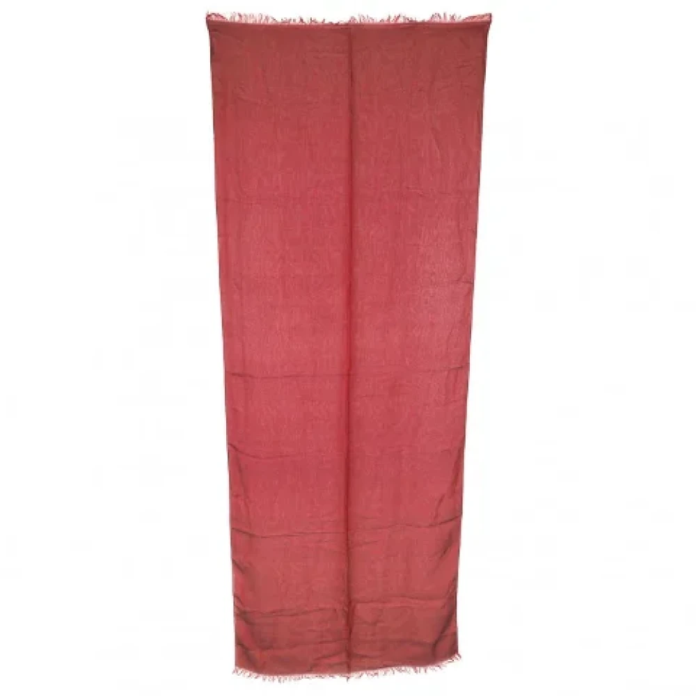 Hermès Vintage Pre-owned Silk scarves Red Dames