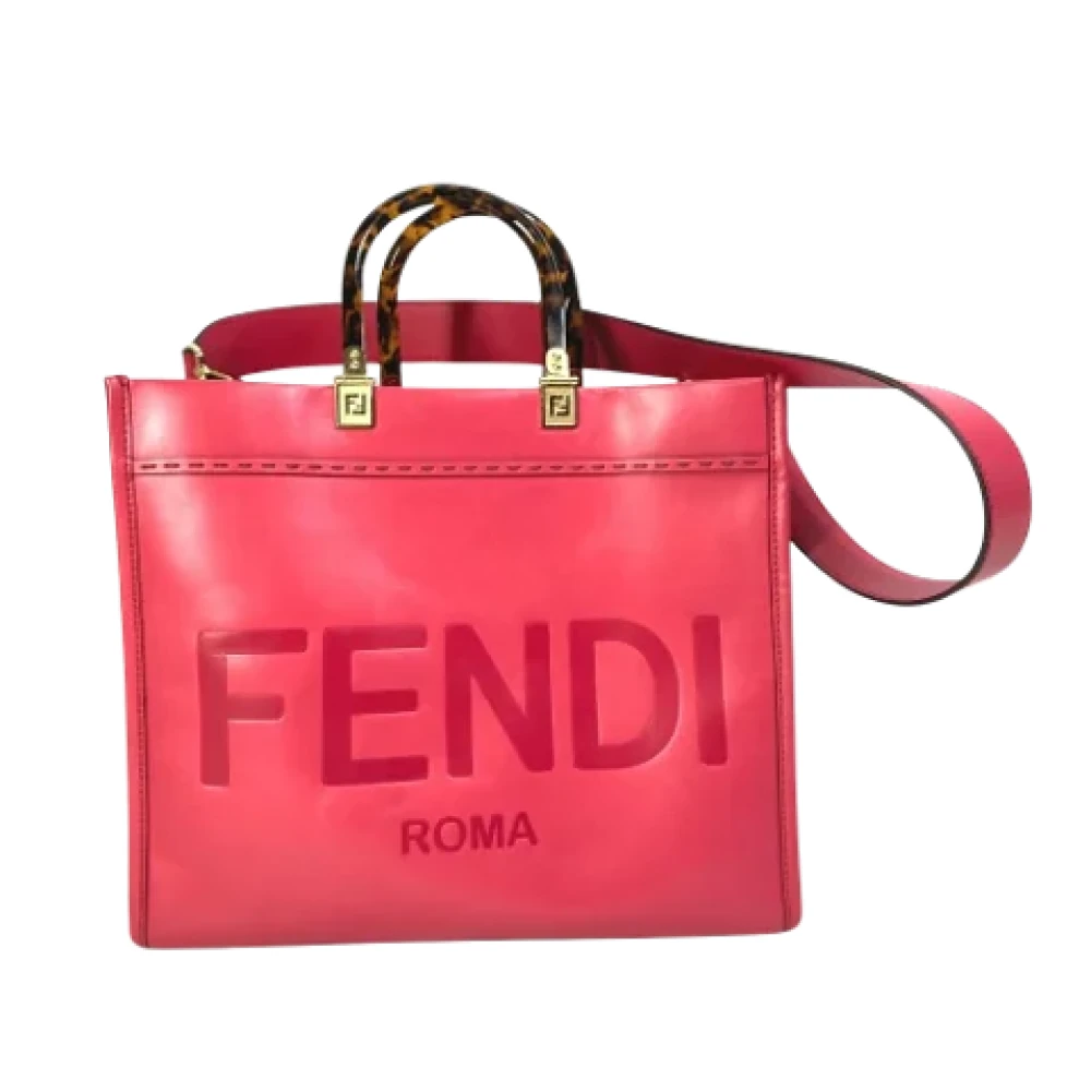 Fendi Vintage Pre-owned Leather fendi-bags Pink Dames
