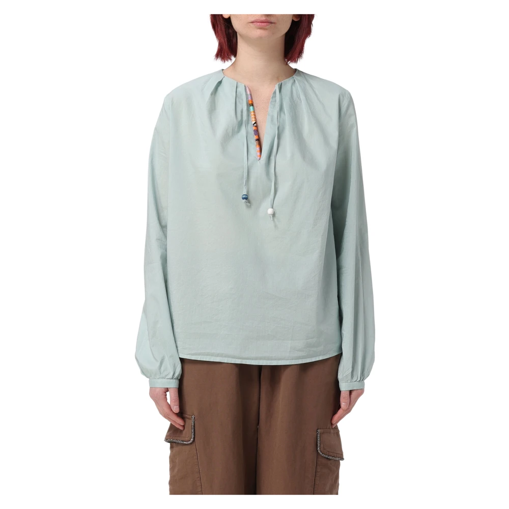 Bazar deluxe Stijlvolle Overhemden Blue Dames