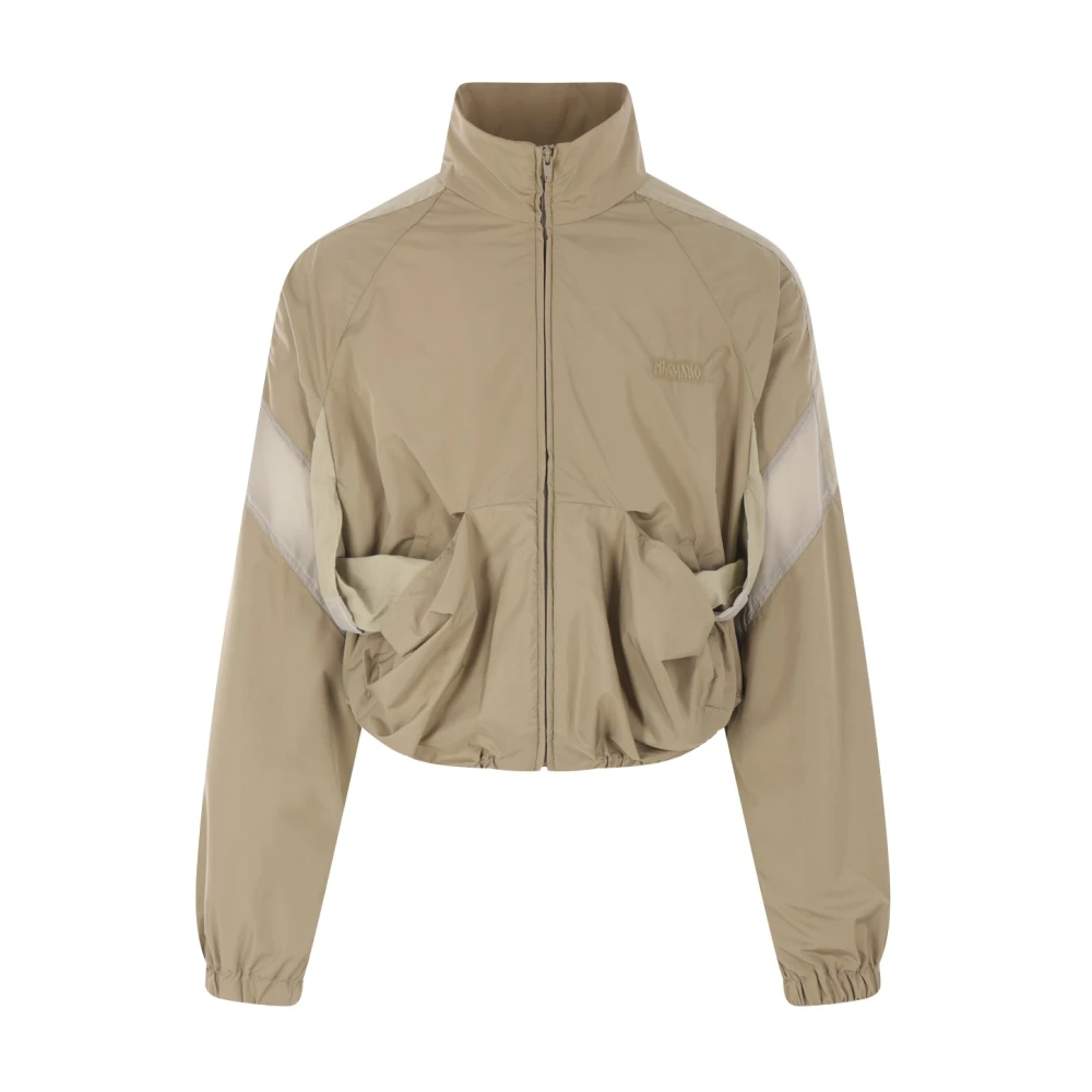 Magliano Hoge hals Zand Sweater met Rits Beige Heren