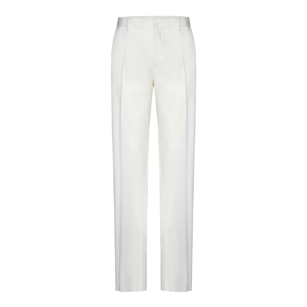 Dolce & Gabbana Vogelogen Gebreide Broek White Heren