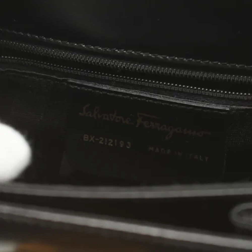 Salvatore Ferragamo Pre-owned Leather handbags Black Dames