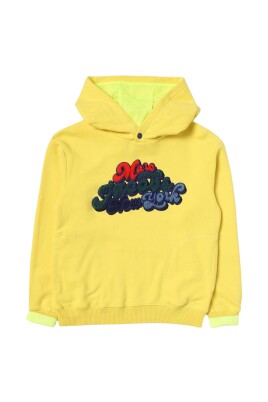 retro-graphic-kids-hoodie-yellow