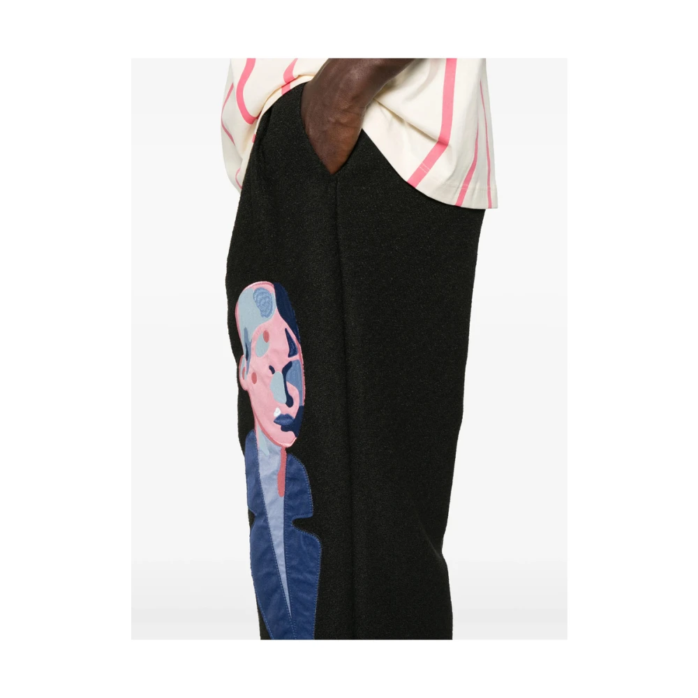 KidSuper Studios Zwarte kinderbroek met zakken Black Heren