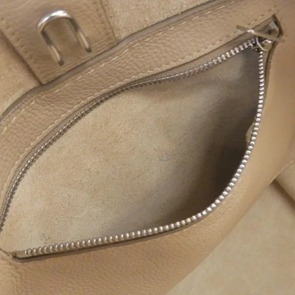 Celine Vintage Pre-owned Leather celine-bags Beige Dames