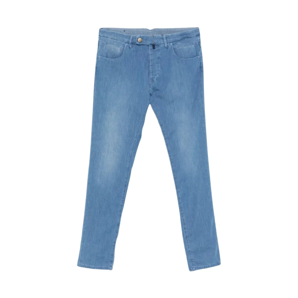 Incotex Men's Blue Straight Jeans - Straight Fit Jeans - W35 - Jeans