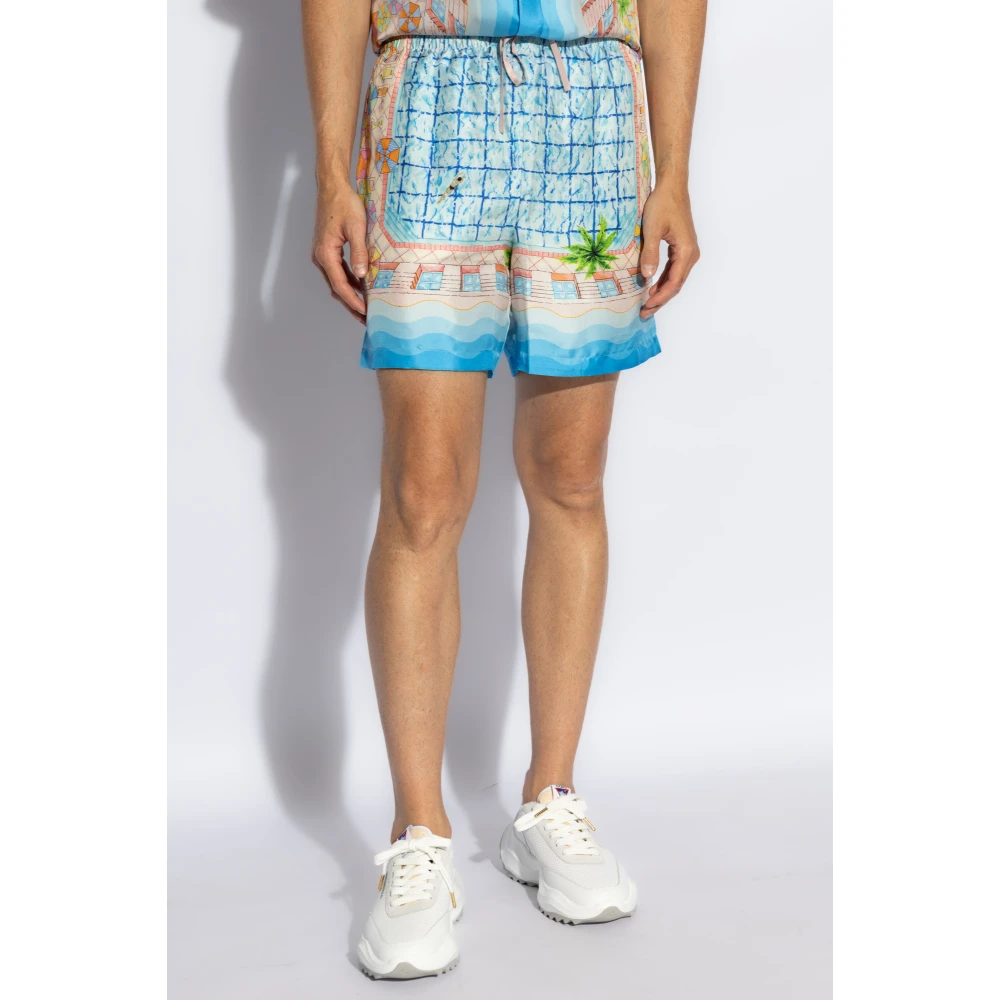 Casablanca Zijden shorts Multicolor Heren