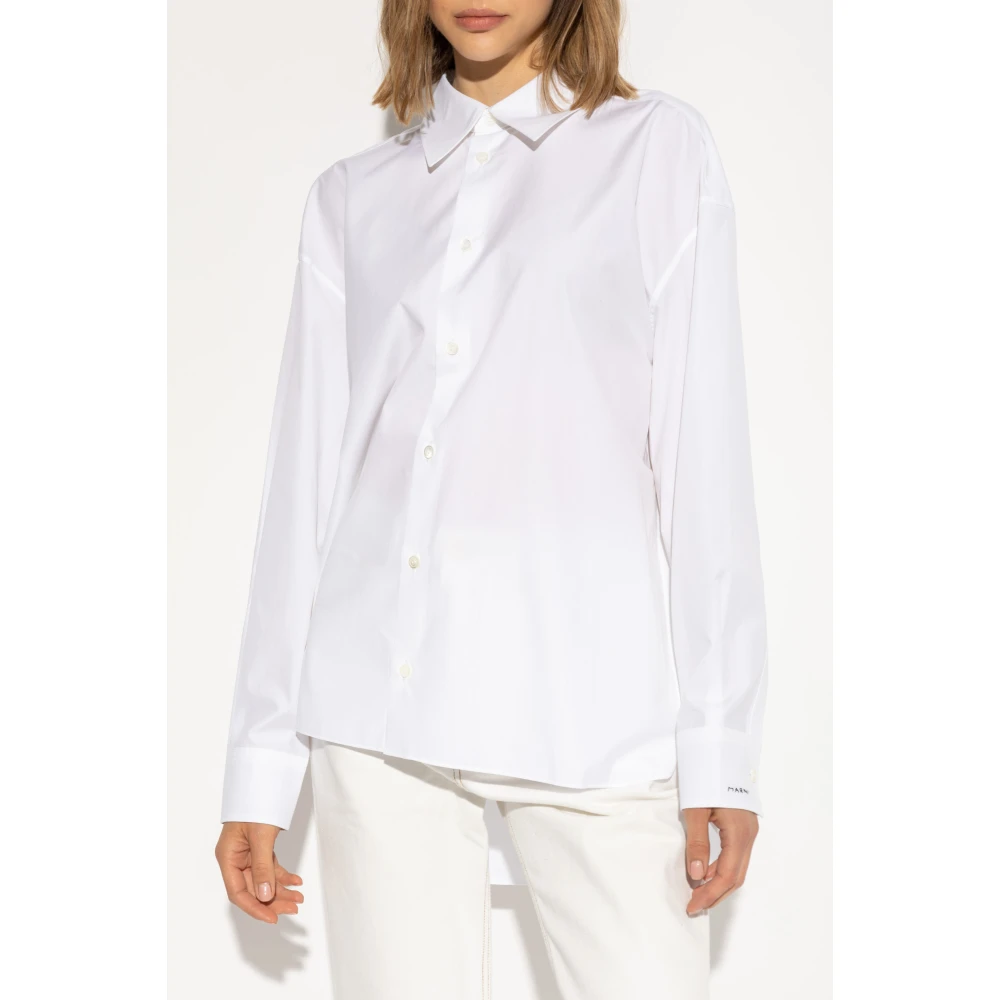 Marni Katoenen overhemd White Dames