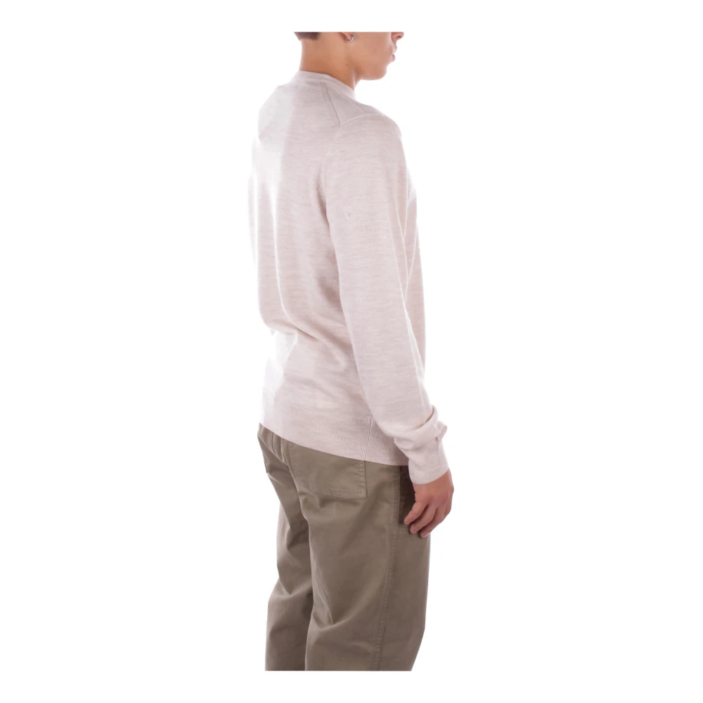 Fred Perry Beige Logo Front Sweater Beige Heren