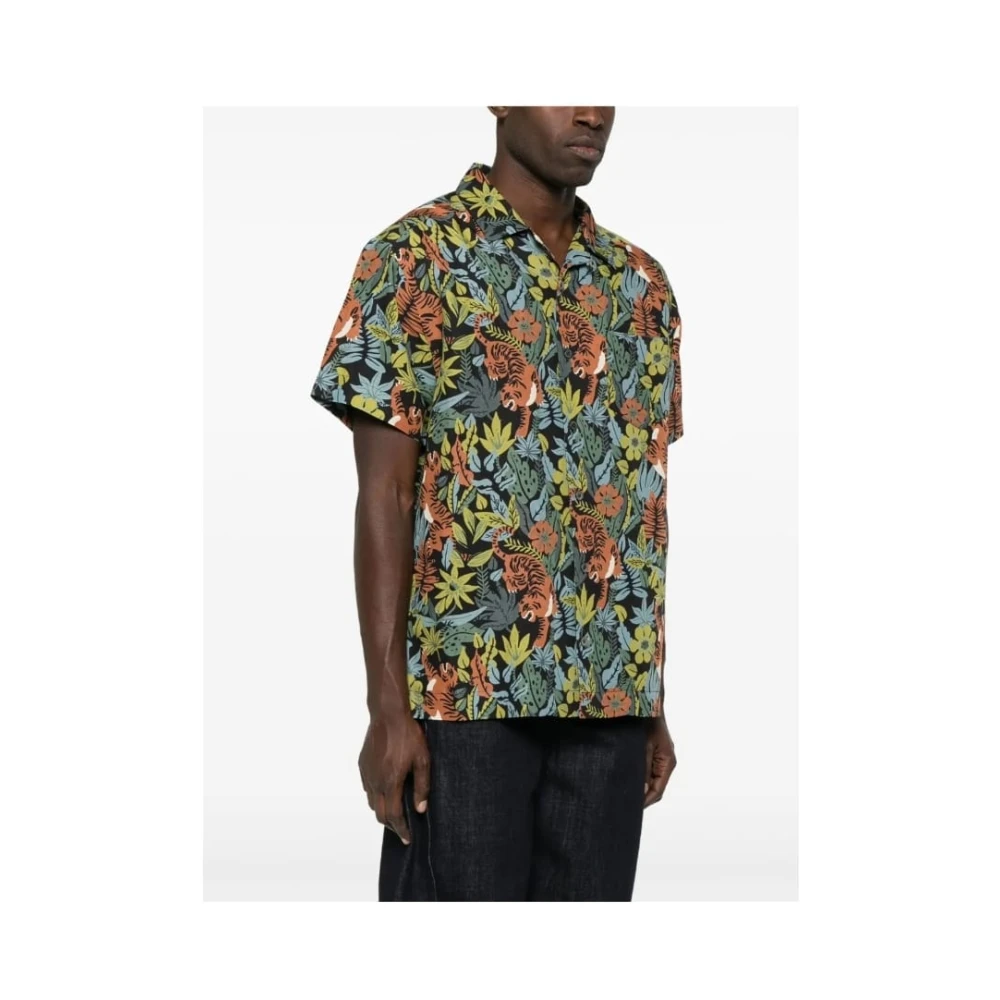 A.p.c. Multicolor Half Mouw Linnen Shirt Multicolor Heren