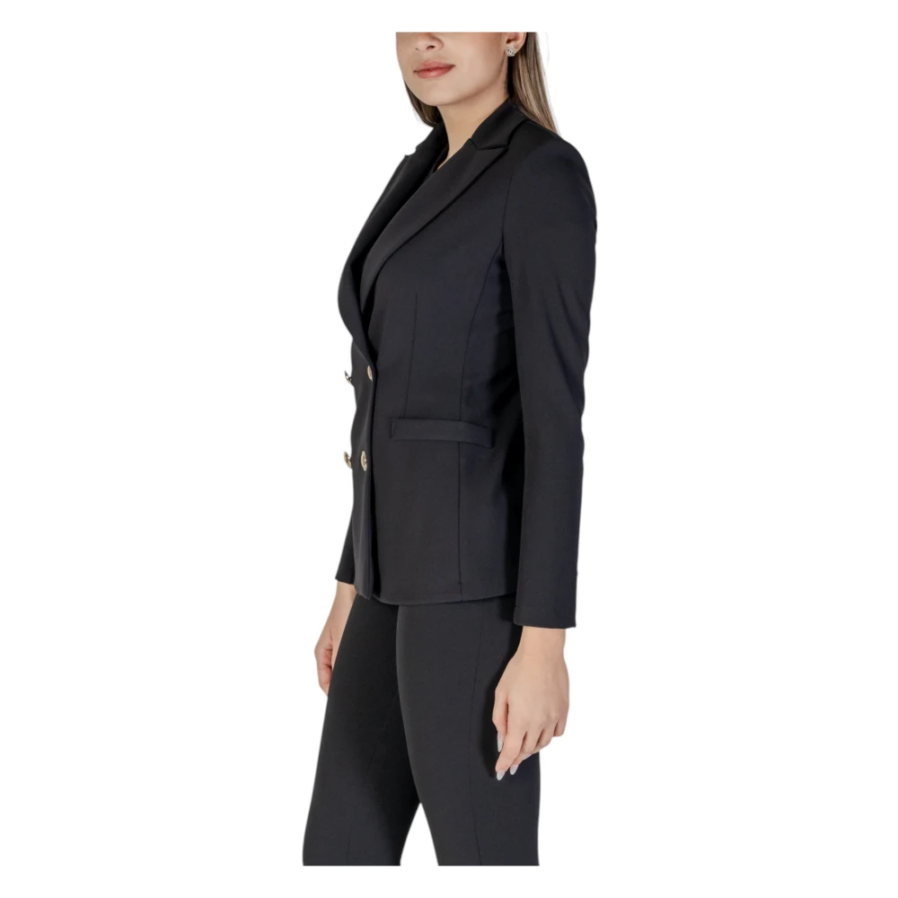 RINASCIMENTO Blazer met Reverskraag en Zakken Black Dames