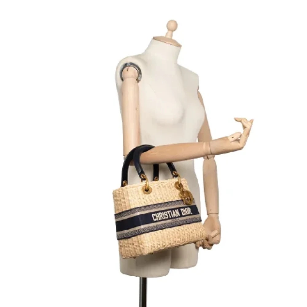 Dior Vintage Pre-owned Canvas dior-bags Beige Dames