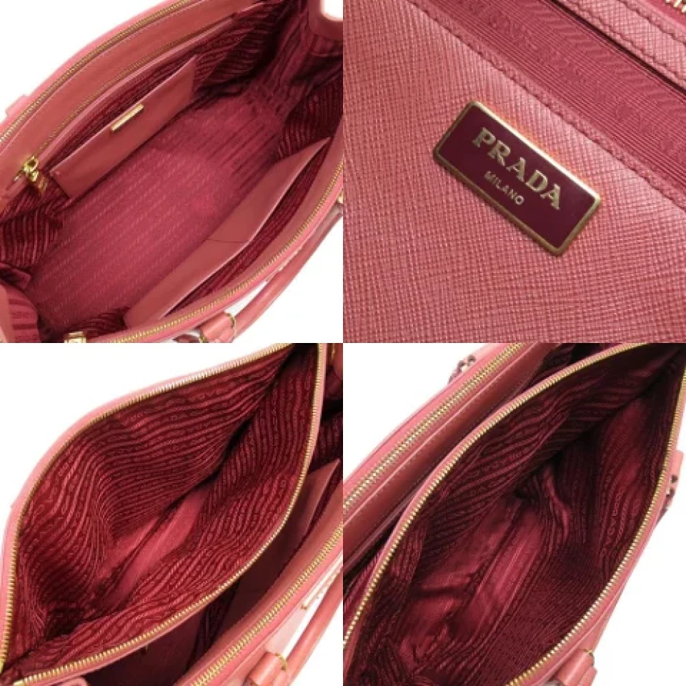 Prada Vintage Pre-owned Leather prada-bags Pink Dames