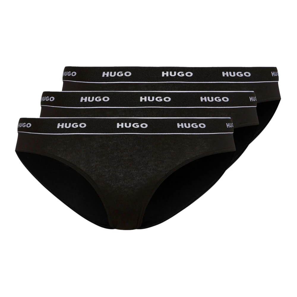 Hugo Kvinno Svart Underkläder Dam, M, Bomull, Bomullsbriefs Triple Pack