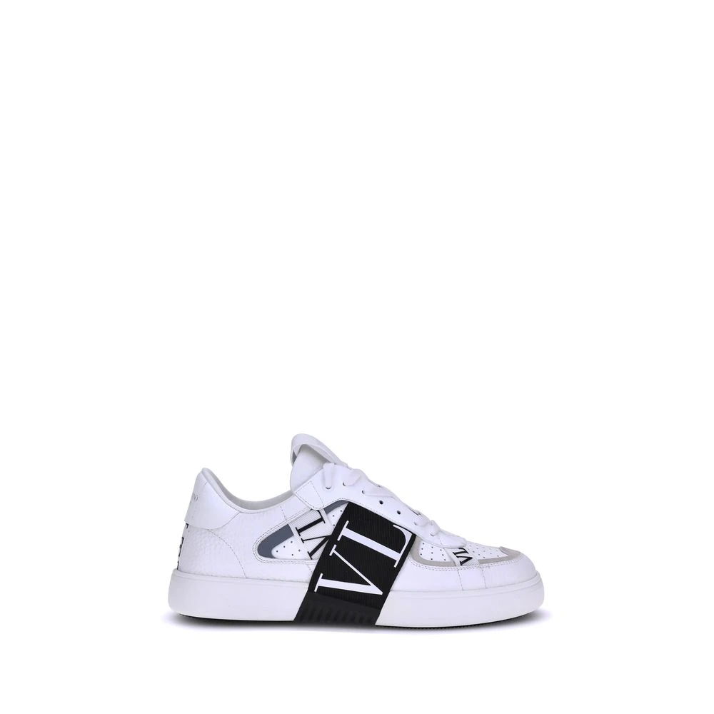 Valentino Garavani Men's White Graphic Twist Low-Top Trainers - Sneakers - 9 Uk - Shoes