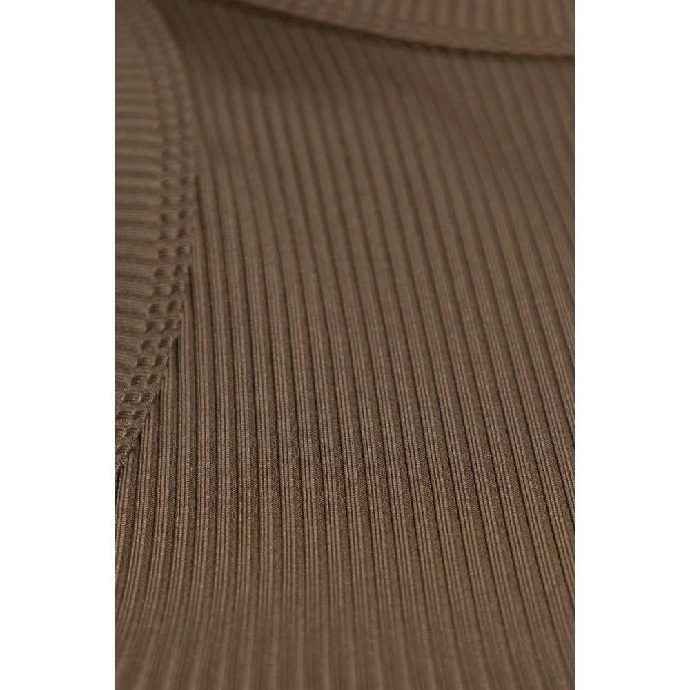 Anine Bing Eva Geribbelde Tanktop Brown Dames