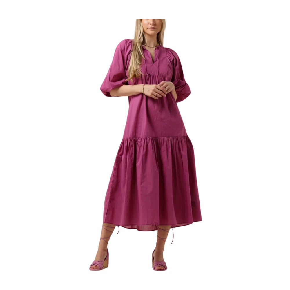 Notre-v Dames Jurken Nv-dente Midi Dress Purple Dames