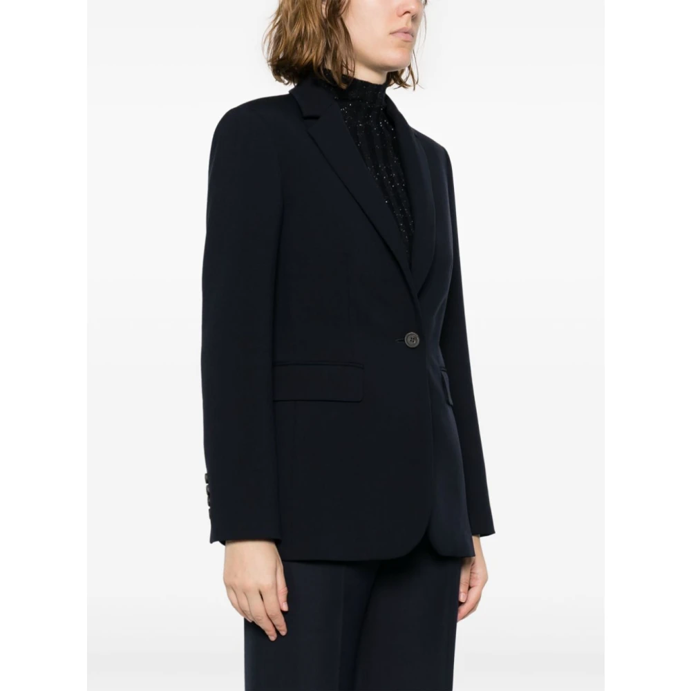 PESERICO Stijlvolle Jas voor Vrouwen Black Dames