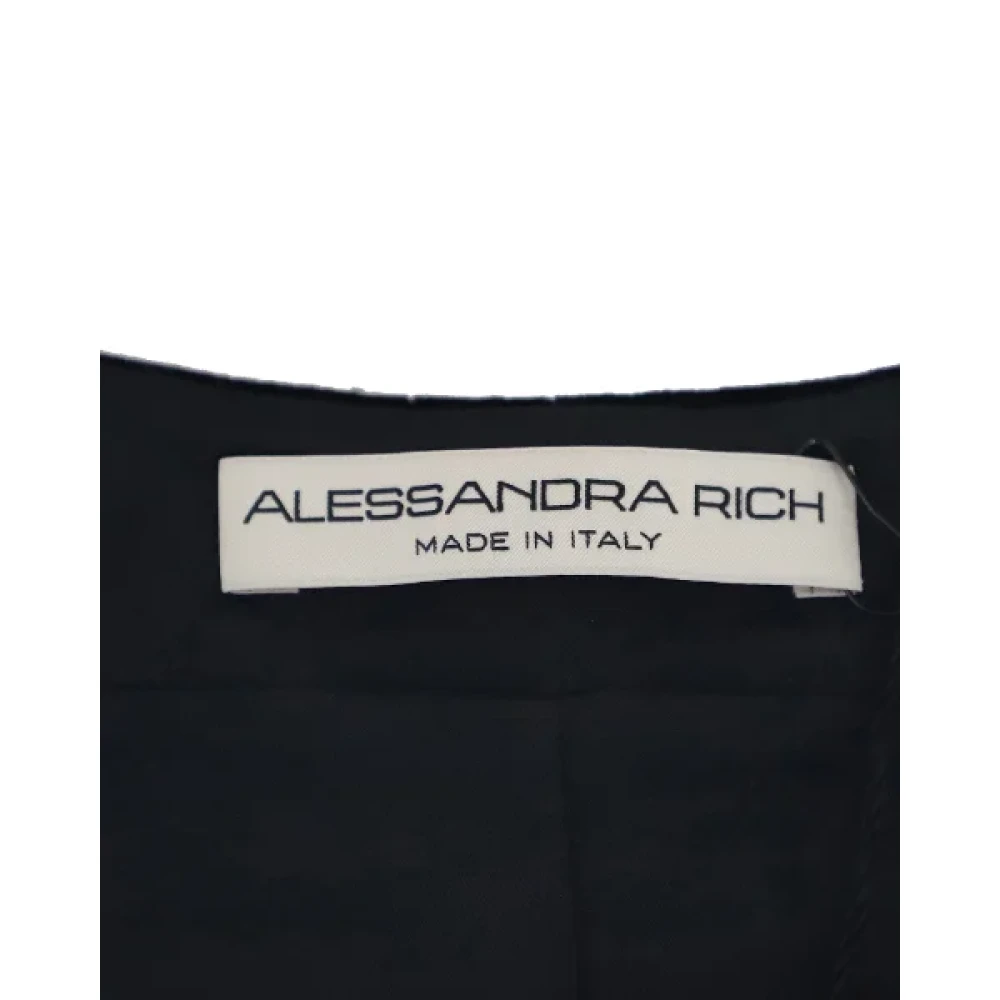 Alessandra Rich Velvet Jurk Black Dames