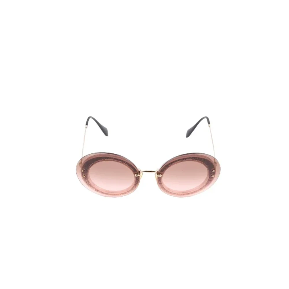Miu Pre-owned Glass sunglasses Pink Dames