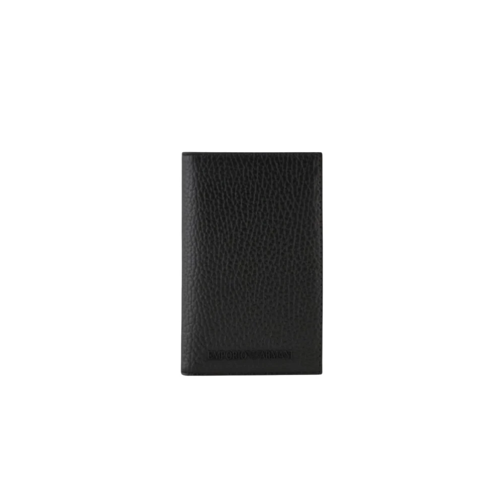 Emporio Armani Men's Black Business Portacarte Chiuso - Wallets & Cardholders - One Size - Accessories