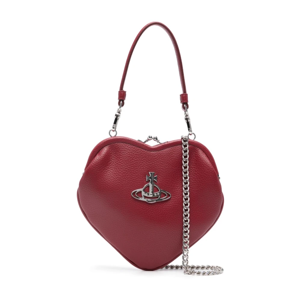 Vivienne Westwood Rode Portemonnee met Hartmotief en Ketting Red Dames