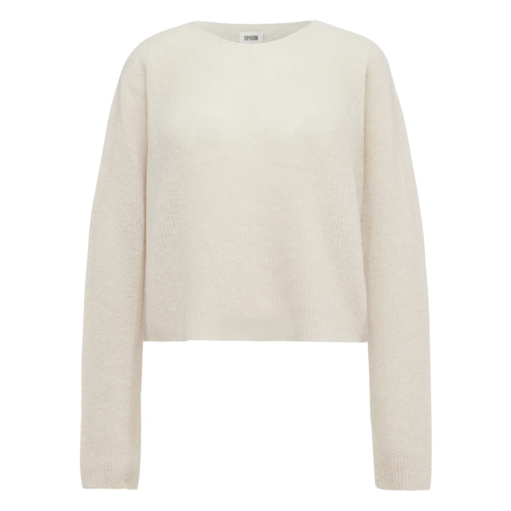 Drykorn Men's Beige Iy Pullover - Round-Neck Knitwear - L - Knitwear